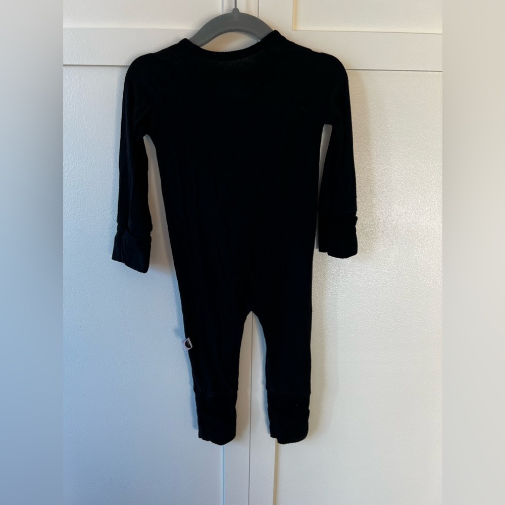 Brixton Phoenix Baby Black Ribbed Bamboo‎ Zipper Romper Size 6-12 Months - Picture 10 of 14